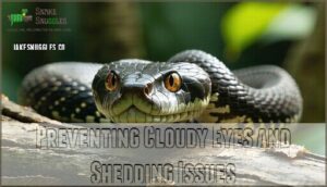 preventing cloudy eyes and shedding issues