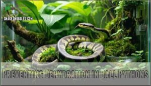 preventing dehydration in ball pythons