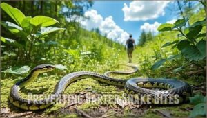 preventing garter snake bites