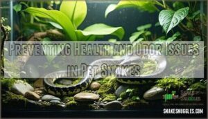 preventing health and odor issues in pet snakes