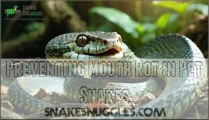 preventing mouth rot in pet snakes