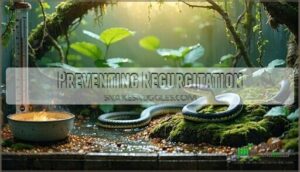 preventing regurgitation