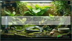 preventing snake diarrhea