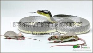 prey size and feeding frequency