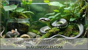 prey size and feeding safety