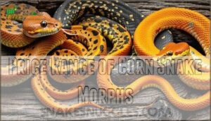 price range of corn snake morphs
