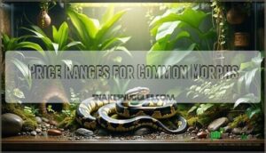 price ranges for common morphs