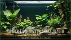 proper lighting for snake health