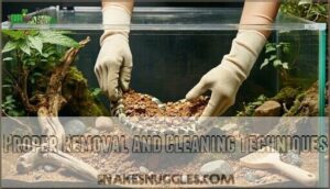 proper removal and cleaning techniques