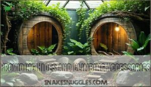 providing hides and climbing accessories