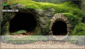 providing hiding and nesting areas