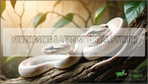 purchasing a leucistic ball python