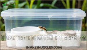 quarantine and health monitoring steps