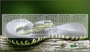 rapid weight gain and body changes