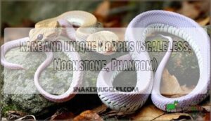 rare and unique morphs (scaleless, moonstone, phantom)