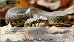 recognizing copperhead head shape