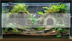 recommended enclosure size and materials