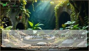 reducing stress and limiting handling