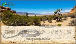 regional snake behavior variations