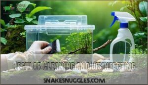 regular cleaning and disinfecting