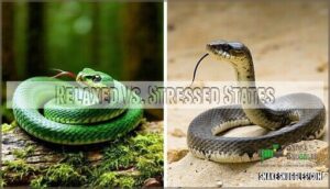 relaxed vs. stressed states