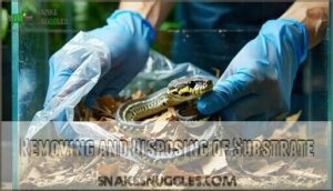 removing and disposing of substrate