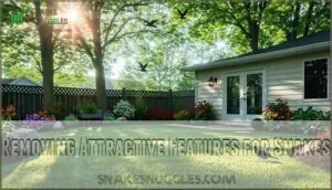 removing attractive features for snakes removing attractive features for snakes