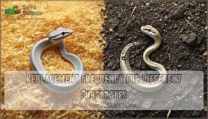 replacement frequency for different substrates