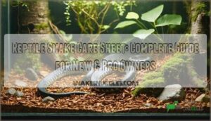 reptile snake care sheet