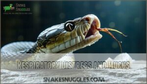 respiratory distress and mucus