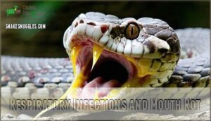 respiratory infections and mouth rot