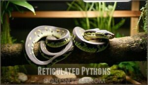 reticulated pythons