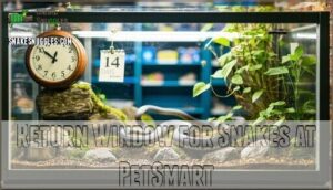 return window for snakes at petsmart