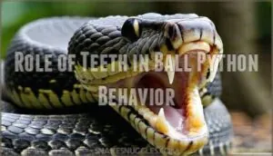 role of teeth in ball python behavior role of teeth in ball python behavior