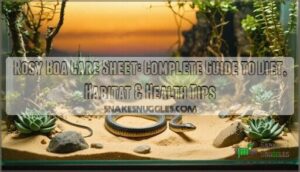 rosy boa care sheet