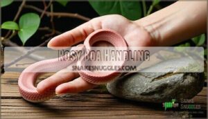rosy boa handling