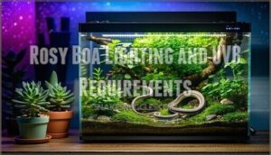 rosy boa lighting and uvb requirements