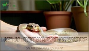 rosy boa temperament and interactions