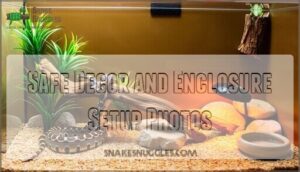 safe decor and enclosure setup photos