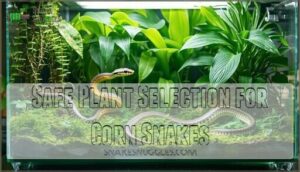 safe plant selection for corn snakes
