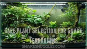 safe plant selection for snake terrariums