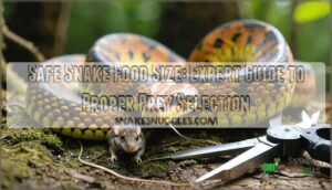 safe snake food size