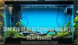 safe use of heat sources and belly heat recess