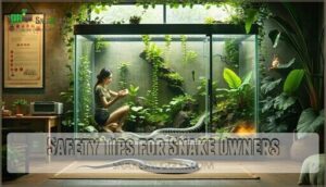 safety tips for snake owners