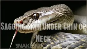 sagging skin under chin or neck