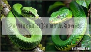 scale texture (rough vs. smooth)