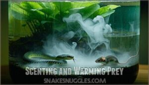 scenting and warming prey