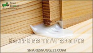 sealing edges and waterproofing