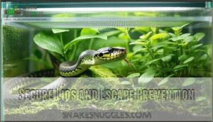 secure lids and escape prevention
