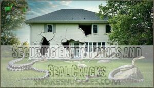securing entry points and seal cracks